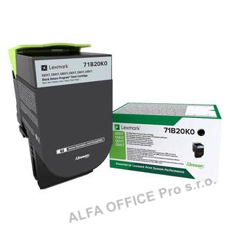 Lexmark originální toner 71B20K0, black, 3000str., Lexmark CS417dn/CS317dn/ CX51