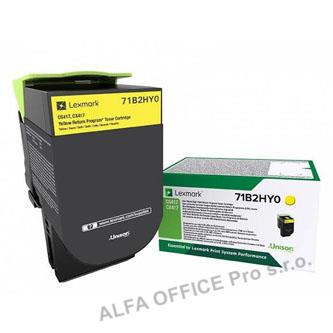 Lexmark originální toner 71B2HY0, yellow, 3500str., Lexmark CS417dn,CS517de,CX41