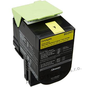  Lexmark originální toner 80C0H40, yellow, 3000str., high capacity, Lexmark CX410 