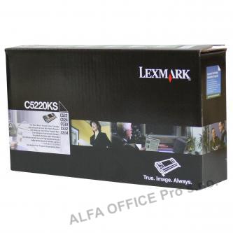  Lexmark originální toner C5220KS, black, 4000str., return, Lexmark C522n, C524 