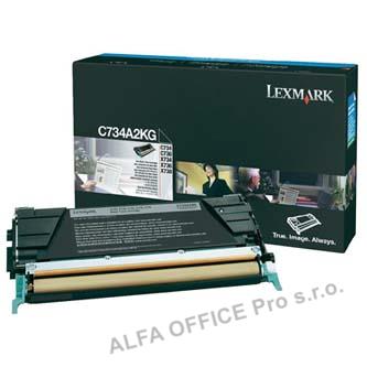  Lexmark originální toner C734A2KG, black, 8000str., Lexmark C734, C736, X734, X7 