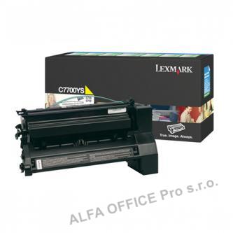  Lexmark originální toner C7700YS, yellow, 6000str., Lexmark C770, C772 