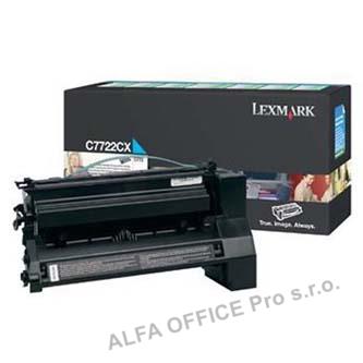  Lexmark originální toner C7722CX, cyan, 15000str., Lexmark C772 