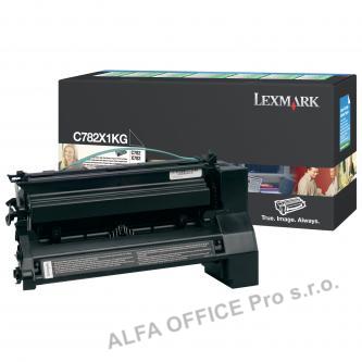  Lexmark originální toner C782X1KG, black, 15000str., return, Lexmark C782 