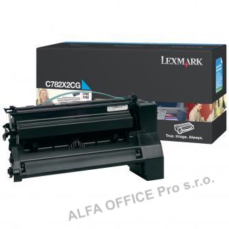  Lexmark originální toner C782X2CG, cyan, 15000str., Lexmark C782 