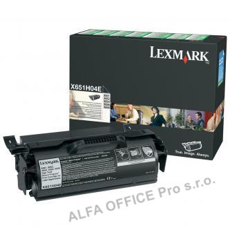 Lexmark originální toner X651H04E, black, 25000str., return, Lexmark X651,X652,X