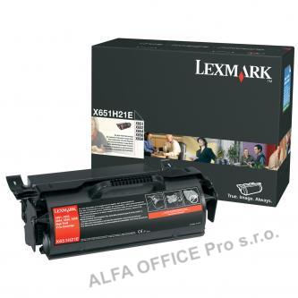  Lexmark originální toner X651H21E, black, 25000str., Lexmark X651,X652,X654,X656 