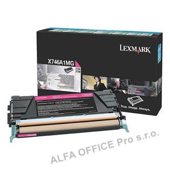 Lexmark originální toner X746A1MG, magenta, 7000str., return, Lexmark X746DE, X7