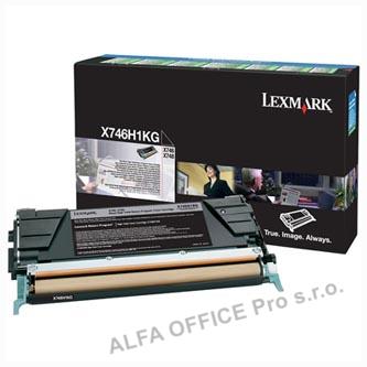 Lexmark originální toner X746H1KG, black, 12000str., return, high capacity, Lexm