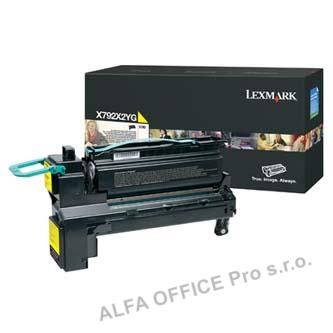 Lexmark originální toner X792X2YG, yellow, 20000str., extra high capacity, Lexma