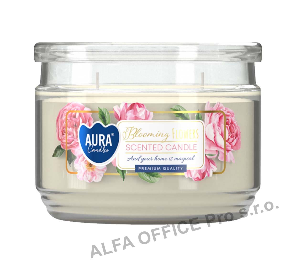 Svíčka 280g ve skle, 2x knot, hoření 30hodin, mix vůní