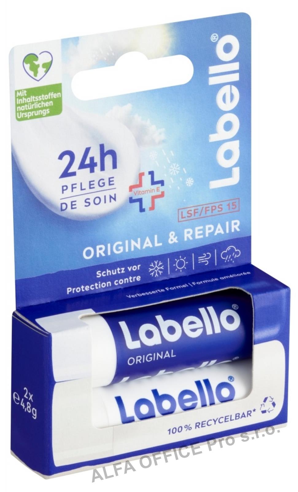 LABELLO balzám na rty Original&Repair 2x 4,8 g