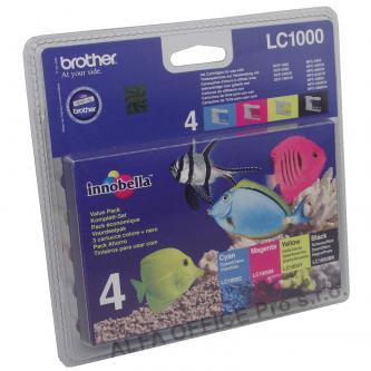 Brother originální ink LC-1000VALBP, CMYK, Brother DCP-330C, 540CN, 130C, MFC-240C, 440CN,