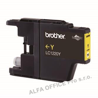 Brother originální ink LC-1220Y, yellow, 300str., Brother DCP-J925 DW