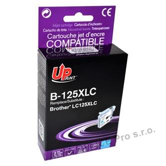 UPrint kompatibilní ink s LC-125XLC, cyan, 1200str., 15ml, B-125XLC, pro Brother MFC-J4510