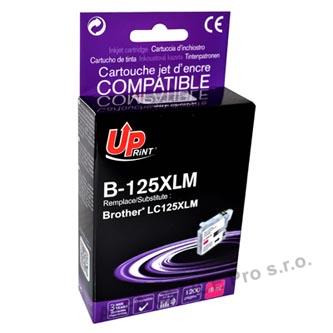 UPrint kompatibilní ink s LC-125XLM, magenta, 1200str., 15ml, B-125XLM, pro Brother MFC-J4