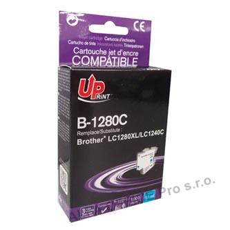 UPrint kompatibilní ink s LC-1280XLC, cyan, 1200str., 12ml, B-1280C, high capacity, pro Br