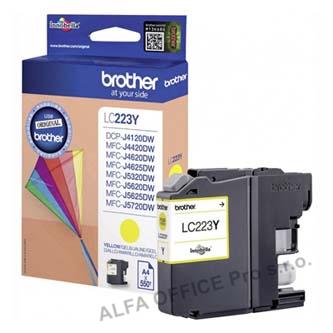 Brother originální ink LC-223Y, yellow, 600str., 1ks, Brother MFC-J4420DW, MFC-J4620DW