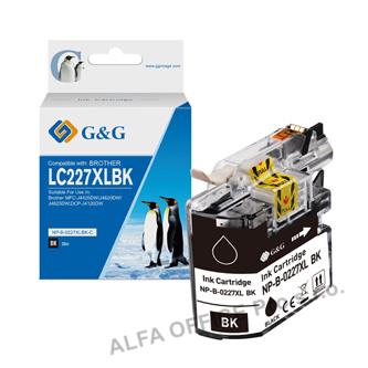 G&G kompatibilní ink s LC-227XLBK, black, 1200str., NP-B-0227XLBK, pro Brother M 