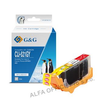  G&G kompatibilní ink s CLI521GY, grey, 8.4ml, NP-C-0521GY, 2937B001, pro Canon i 