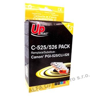 UPrint kompatibilní ink s CLI526, 2xblack/1xcyan/1xmagenta/1xyellow, C-525/526 PACK, pro C