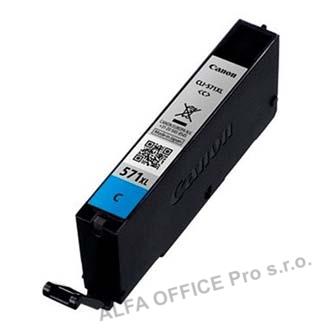 Canon originální ink 0332C001, cyan, 11ml, CLI571C XL, high capacity, Canon PIXMA MG5750,