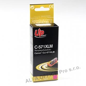 UPrint kompatibilní ink s CLI571M XL, magenta, 800str., 11ml, C-571XLM, high capacity, pro