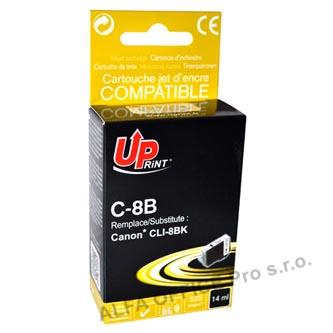 UPrint kompatibilní ink s CLI8BK, black, 14ml, C-8B, pro Canon iP4200, iP5200, iP5200R, MP