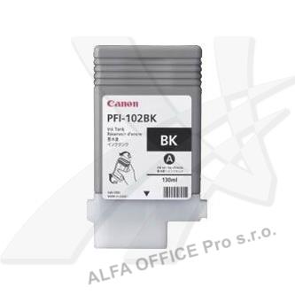 Canon originální ink PFI102BK, black, 130ml, 0895B001, Canon iPF-500, 600, 700, 765