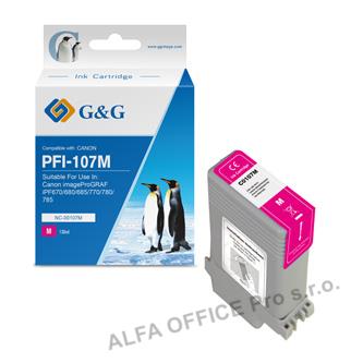  G&G kompatibilní ink s PFI107M, magenta, 130ml, NC-00107M, 6707B001, pro Canon i 
