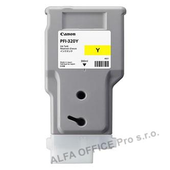 Canon originální ink PFI320Y, yellow, 300ml, 2893C001, Canon TM-200, 205, 300, 305
