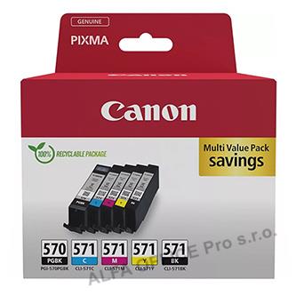 Canon originální ink PGI-570XL/CLI-571 PGBK/C/M/Y/BK, 0372C006, CMYK, high capac