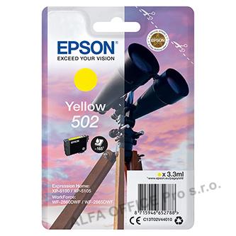 Epson originální ink C13T02V44020, 502, T02V440, yellow, 165str., 3.3ml, Epson X