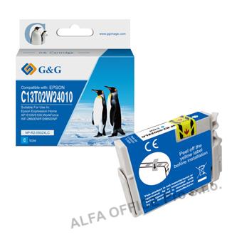 G&G kompatibilní ink s C13T02W24010, cyan, 470str., NP-R-0502XLC, pro Epson XP-5