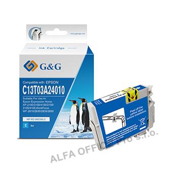 G&G kompatibilní ink s C13T03A24010, cyan, NP-R-0603XLC, pro Epson Expression Ho