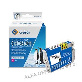 G&G kompatibilní ink s C13T03A34010, magenta, NP-R-0603XLM, pro Epson Expression