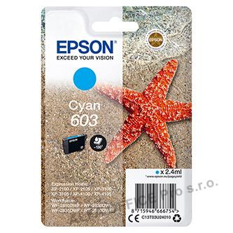 Epson originální ink C13T03U24010, cyan, 2.4ml, Epson Expression Home XP-2100, 2