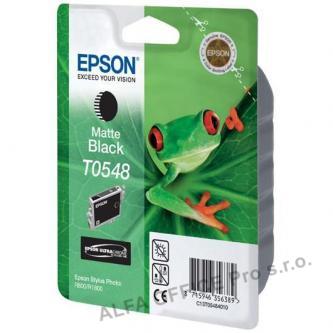 Epson originální ink C13T054840, matte black, 550str., 13ml, Epson Stylus Photo R800, R180