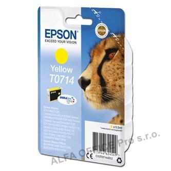 Epson originální ink C13T07144012, yellow, 405str., 5,5ml, Epson D78, DX4000, DX4050, DX50