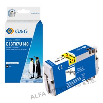 G&G kompatibilní ink s C13T07U140, black, 2600str., NP-R2-0407XLBK, pro Epson WF