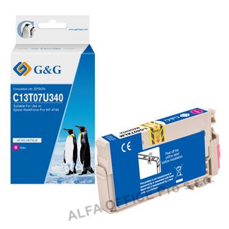 G&G kompatibilní ink s C13T07U340, magenta, 1900str., NP-R2-0407XLM, pro Epson W