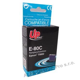 UPrint kompatibilní ink s C13T08024011, cyan, 11ml, E-80C, pro Epson R265, RX560, R360