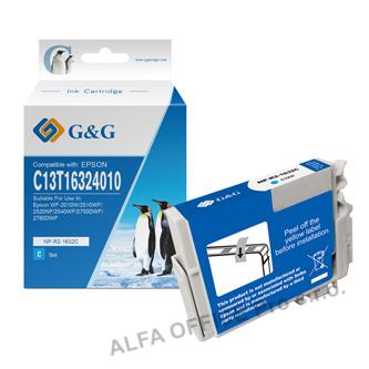G&G kompatibilní ink s C13T16324012, cyan, NP-R-1632XLC, pro Epson WorkForce WF-