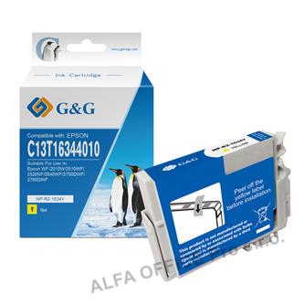 G&G kompatibilní ink s C13T16344012, yellow, NP-R-1634XLY, pro Epson WorkForce W