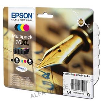 Epson originální ink C13T16364012, T163640, 16XL, CMYK, 3x6.5/12.9ml, Epson WorkForce WF-2