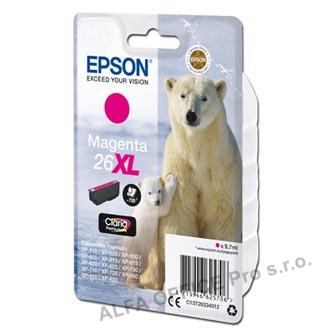 Epson originální ink C13T26334012, T263340, 26XL, magenta, 9,7ml, Epson Expression Premium