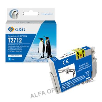  G&G kompatibilní ink s C13T27124012, cyan, NP-R-2712C, pro Epson WF-3620, 3640, 