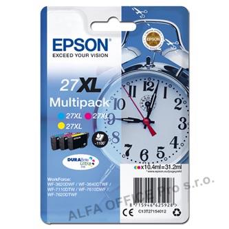 Epson originální ink C13T27154012, 27XL, color, 3x10,4ml, Epson WF-3620, 3640, 7110, 7610,