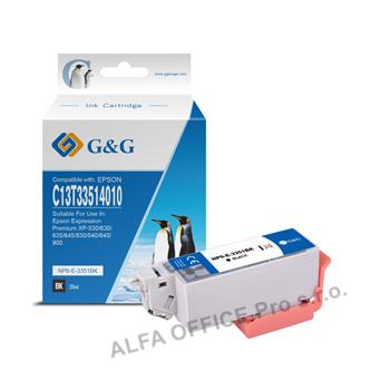 G&G kompatibilní ink s C13T33514012, black, NP-R-3351BK, pro Epson Expression Ho