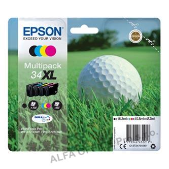 Epson originální ink C13T34764010, T347640, CMYK, 48.7ml, Epson WF-3720DWF, 3725DWF